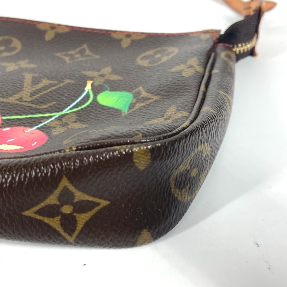 LOUIS VUITTON Authentic Brown Monogram Canvas Pochette Pouch - Picture 5 of 12